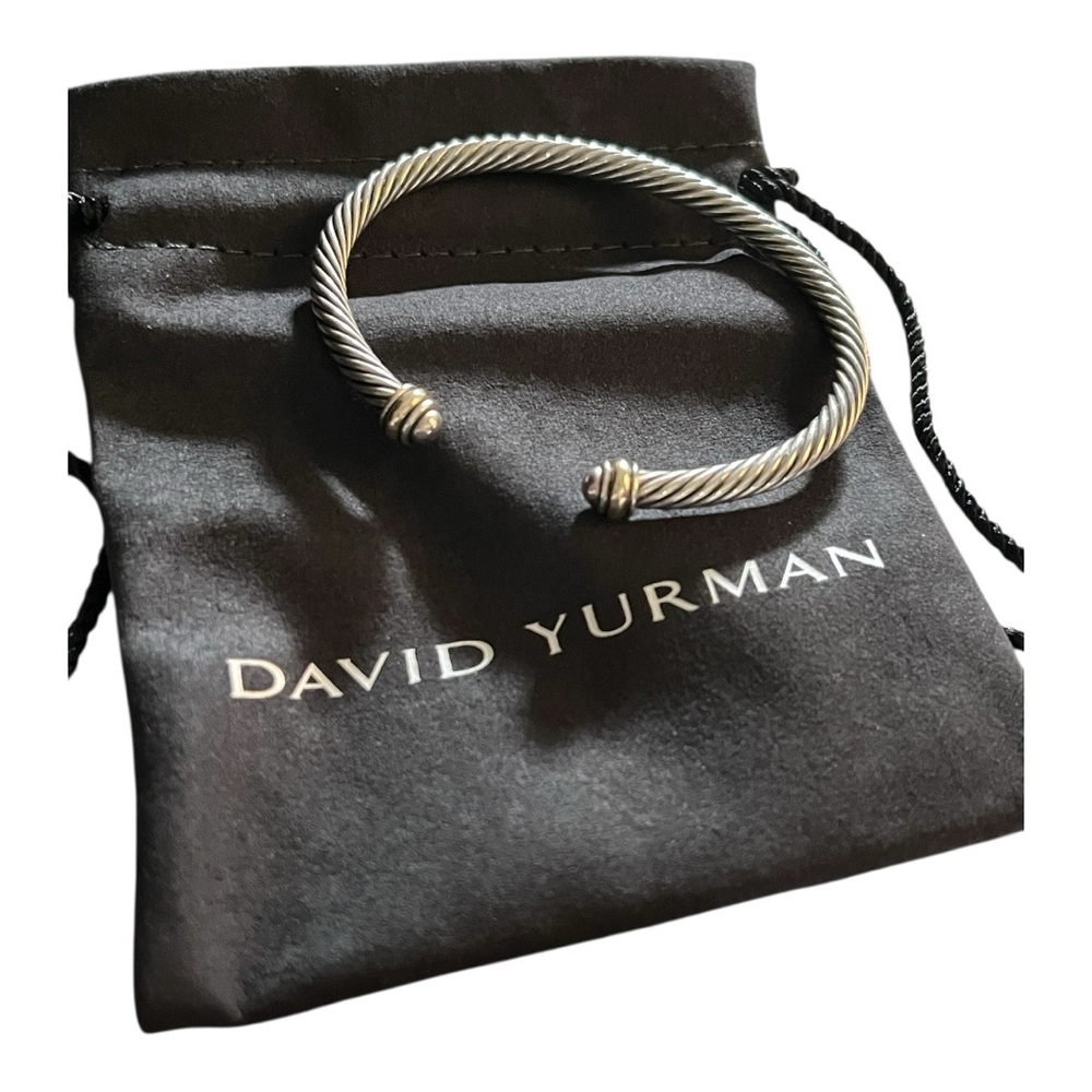 David Yurman Silver Twisted Bracelet 4mm